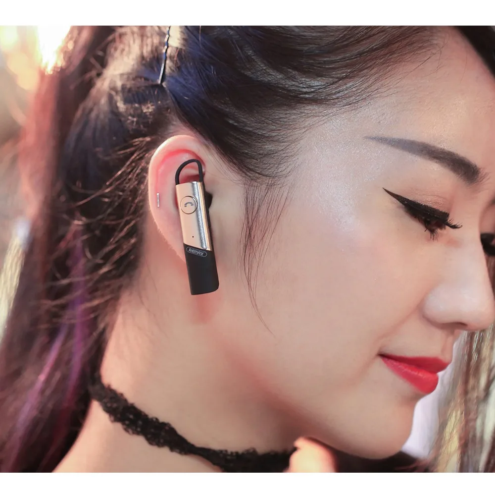 Remax T15 беспроводные Bluetooth наушники портативные свободные руки с микрофоном чехол