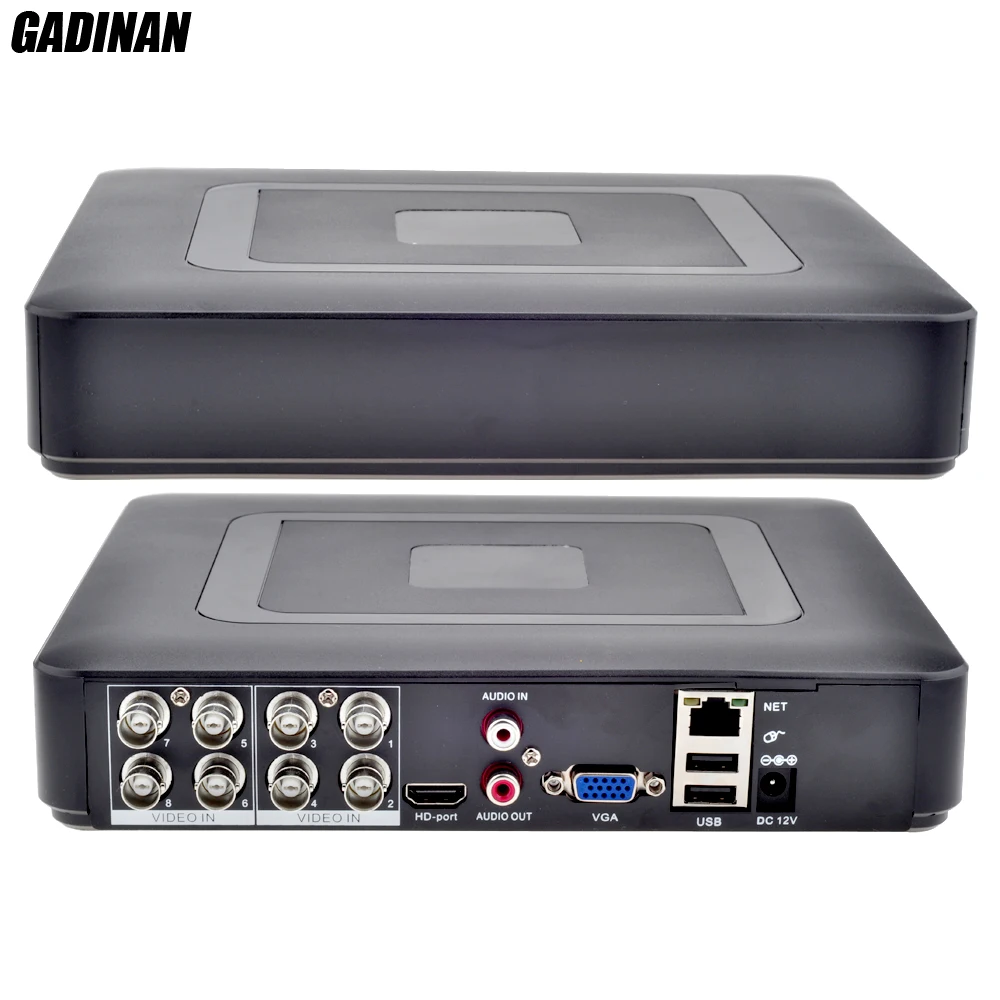 GADINAN 8CH AHDNH 1080N DVR Analog IP AHD TVI CVI 5 In 1 DVR 4CH Analog 1080P Support 8 channel AHD 1080N/4CH 1080P Playback