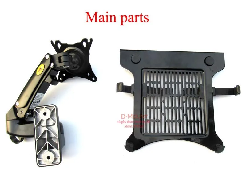 NB-F15T 1-6 кг 75x75 100x100 газовая пружина двойной рычаг Подставка под лэптоп настенный кронштейн тетрадь держатель Поддержка Стенд