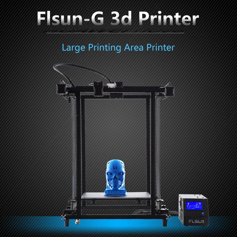 Продажа 2019 Flsun Corexy 3D принтеры размера плюс 320*320*460 мм предварительная сборка металлический каркас с v образным вырезом с двумя слотами Z ходового винт...