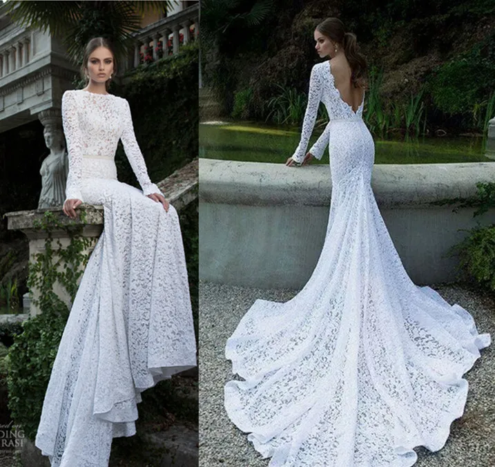 2017 Popular Wedding Dresses All Lace Wedding Gown Romantic Dress