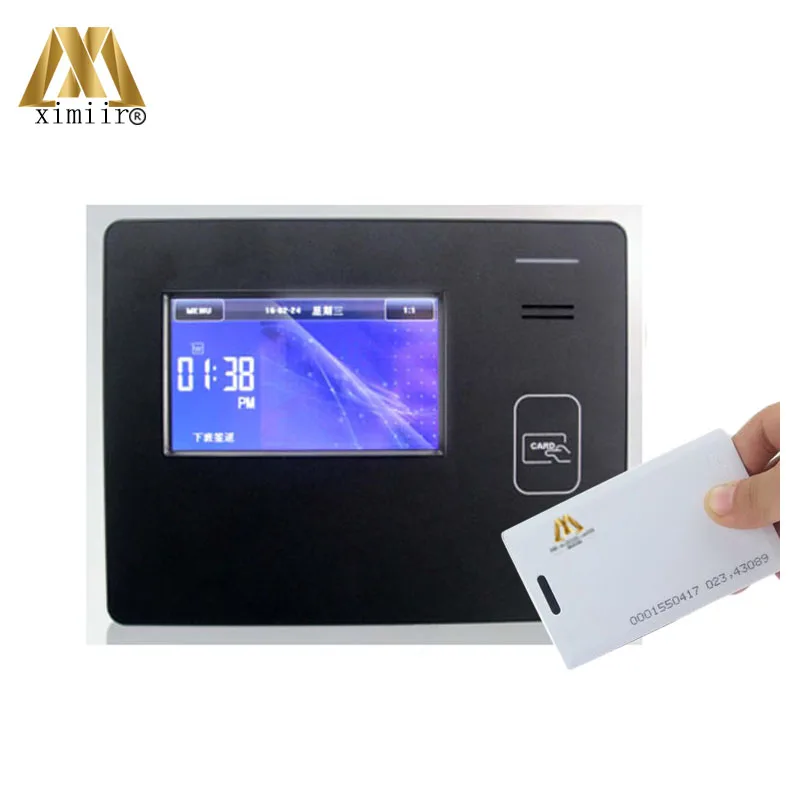 

Contactless ID card time attendance machine TCP/IP WIFI 50000 cards 125KHZ EM smart proximity card time clock CU600