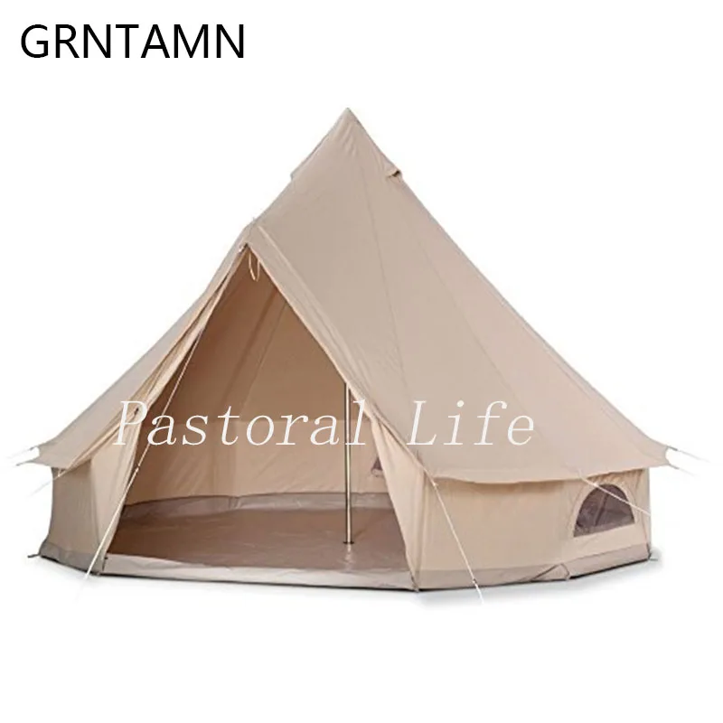 GRNTAMN 6 м хлопковая круглая холщовая палатка водонепроницаемая палатка-Типи хаки для продажи 6 метров Диаметр 19,7 Feets