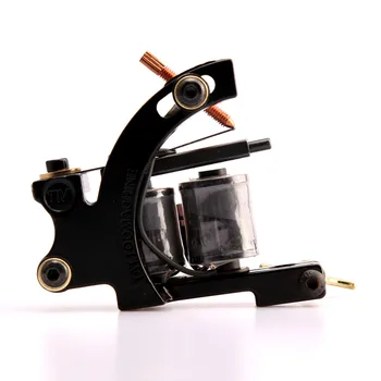 

New Arrival Coil Tattoo Machine 8 Wrap Coils Tatoo Gun Black Steel Tattoo Frame for Liner Shader Equipment Supply