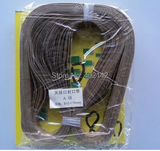 

Free Shipping,High quality 100pcs/lot, 810*15MM Teflon Belt for FR980 Continuous Band sealer/plastic bag sealer/sealing machine