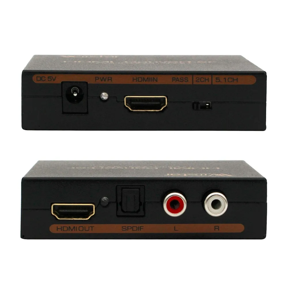 Высокое качество 1080P HDMI к HDMI аудио конвертер экстрактор, HDMI к SPDIF конвертер, L/R стерео аналоговый конвертер выходы