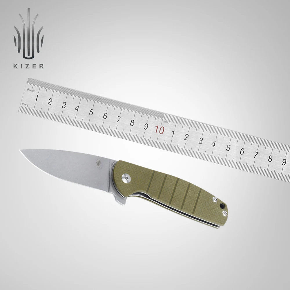 Складные ножи Kizer, ножи для выживания на открытом воздухе, V3471 N690, стальной нож с лезвием G10, ручной нож высокого качества