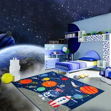 Buy 2 Style Baby Blue Space Star Game Play Mats Newborn Infant Kid Crawling Carpet Multifunctional Round Rectangle Blanket Floor Rug Free Shipping