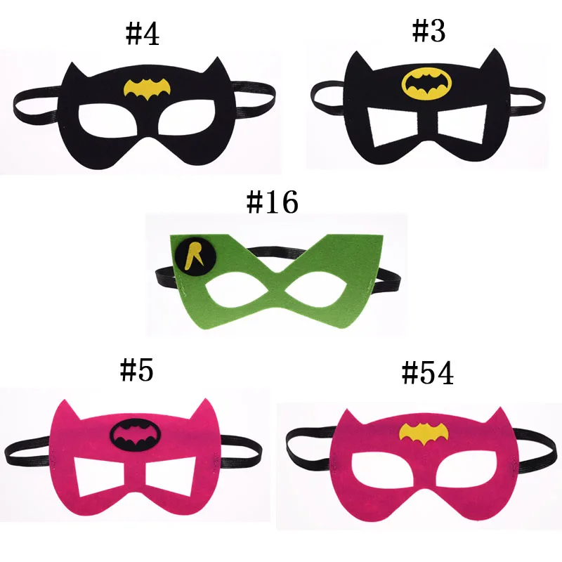 

Batman BatGirl Superhero mask Cosplay Superman Avengers Thor Halloween Christmas kids Party Masquerade Costumes Masks