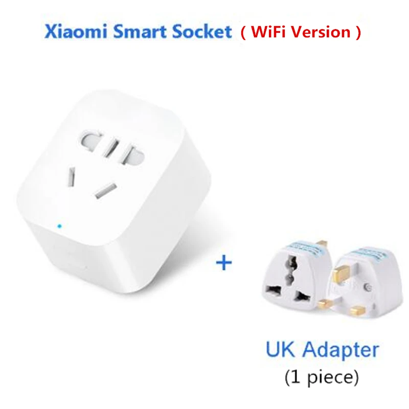 Xiao mi Jia mi умная розетка Базовая беспроводная Wi-Fi приложение дистанционное управление таймер переключатель power cube EU DE адаптер - Цвет: WiFi Add UK Adapter