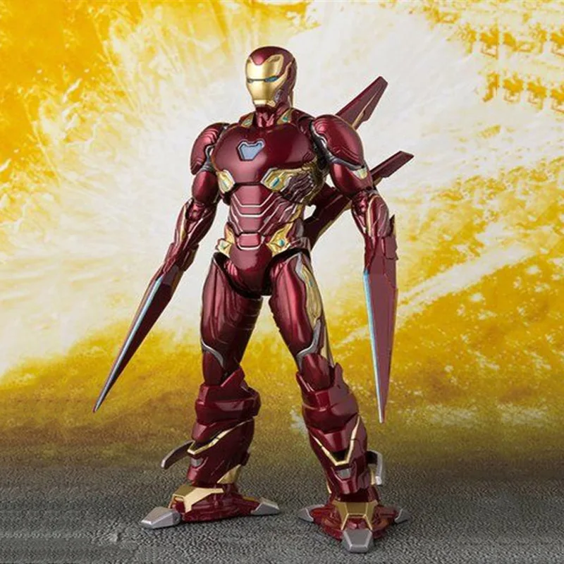

Action toy Super Hero Iron Man MK50 The Avengers movable PVC 16cm kids gifts model toys collectible F7705