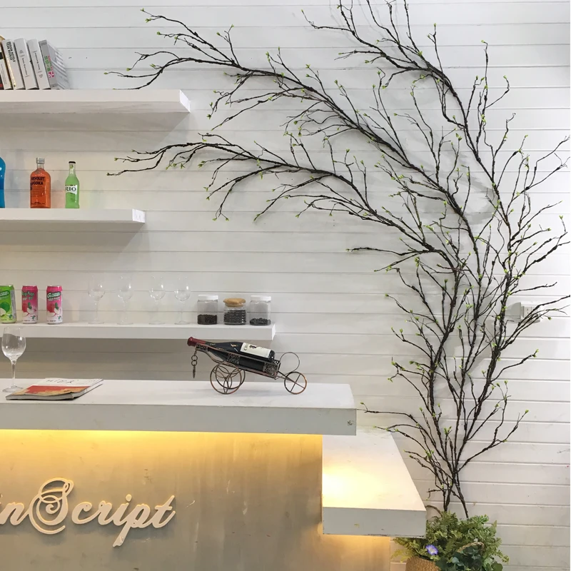 wedding flowers garland magnolia flowers wreath fake tree branches wall decor artificial tree Plastic Plants Home wedding Decor