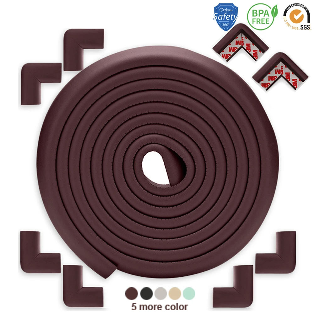 

5M+8pcs Baby Safety Proofing Edge Corner Guards Desk Table Corner Protector Children Protection Furniture Bumper Corner Cushion