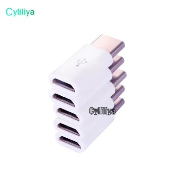 

micro A female to USB C male USB-C Type-C to Micro USB Data Charging Adapter For ZUK Z2 P9 p10 Plus Honor 8 letv nexus 300 pcs