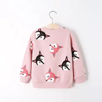 V-TREE Boys Shirts Color Cartoon T-shirt For Girl Cotton Girls Tops Child Shirt Candy Color Kids Blouse School Baby Sweatshirt 3