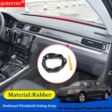 Автостайлинг анти-звуконепроницаемые не пропускающие шума Пылезащитная Приборная панель автомобиля Лобовое стекло уплотнительные полосы аксессуары для Volkswagen Passat 2008