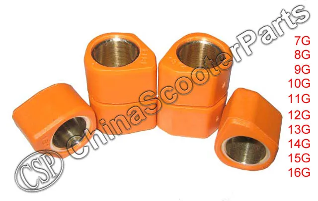 

18x14 9G 10G 11G 12G 13G 14G 15G Performance Polygon Variator Slider Rollers For GY6 125CC 150CC Scooter ATV