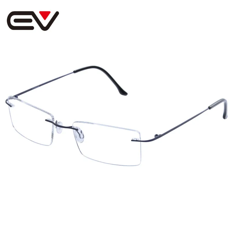 

Fashion Man Women Rimless Titanium Glasses Frames Clear Lens Optical Glasses Frame titanio gafas sin montura marco EV1353