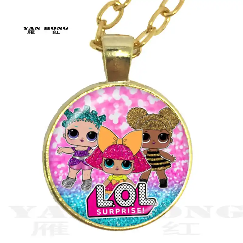 25 мм цепочка со стеклянным кулоном 1 шт. куклы домашних животных с куклой для детей подарок для ребенка серебро посаженный кулон ожерелье юв...