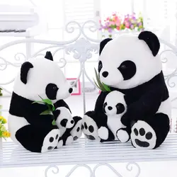 2018 прекрасный супер милый плюшевый панда mather и сын панда дети животных мягкий подарок кукла игрушка