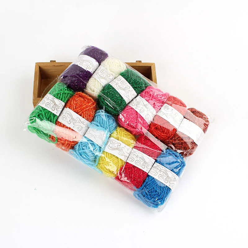 12 рулонов, цветная мягкая детская молочная хлопковая пряжа, волокно, бархат, шерсть, вязание крючком, пряжа для ручного вязания, сделай сам, свитер, одеяло, шарф
