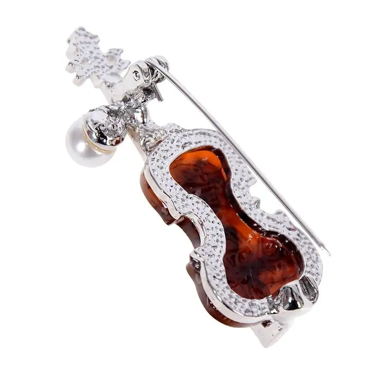 Vintage Violin Brooch - Geigen Brosche