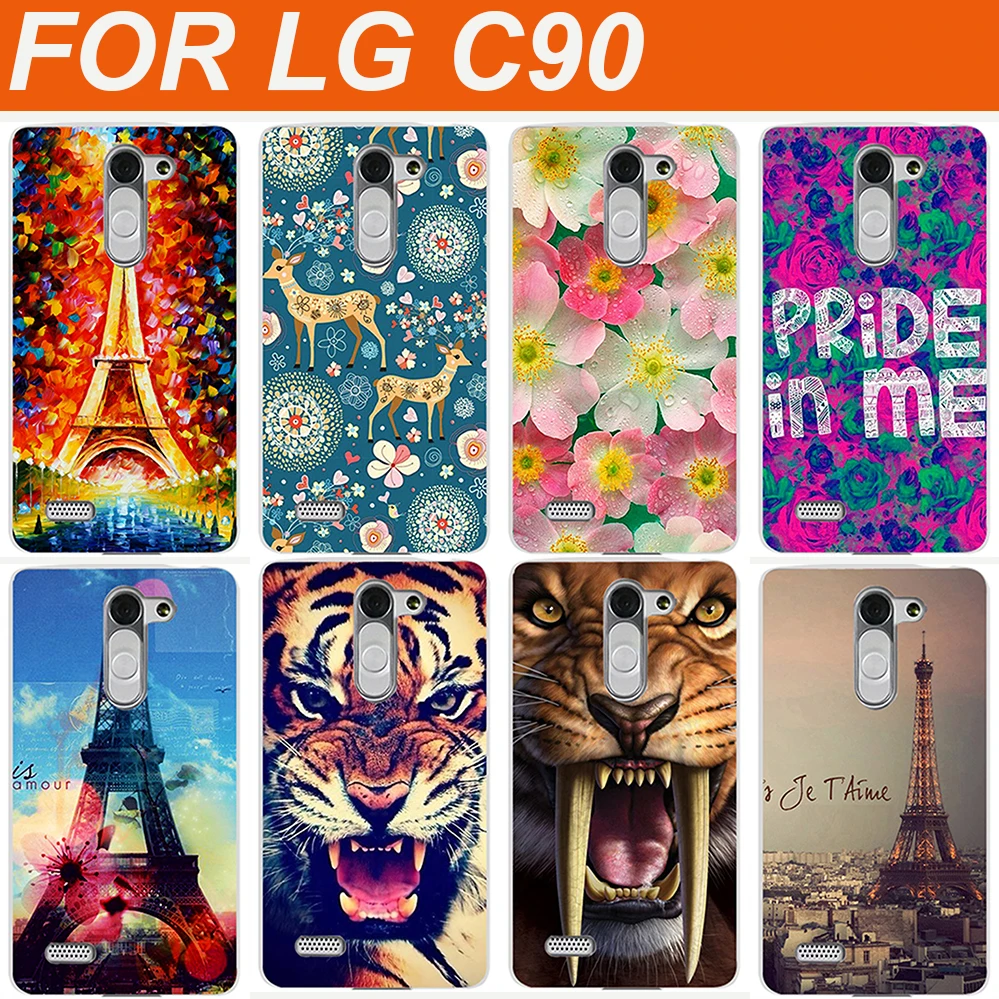 new Fashion arrival pattern colored flowers animals tower Hard painted Case FOR LG Magna C90 H520N H502F H500F Back Cover | Мобильные