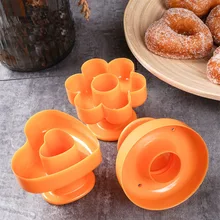 Три шт пончик производитель подарок Яйцо Сепаратор сердце цветок круг острые арабские вафли формочки для выпечки на вечерние Сделано с детьми
