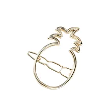 New Fashion Pineapple Hairpins Hair Accessories Hollow Girls Tiaras Barrettes Headwear Women Hair Clip Jewelry