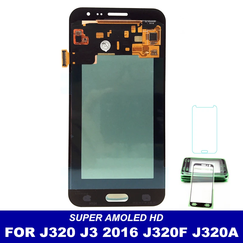 

Super AMOLED LCD Replacement For Samsung Galaxy J3 2016 J320 J320F J320M J320P LCDS Display Touch Screen Digitizer Assembly