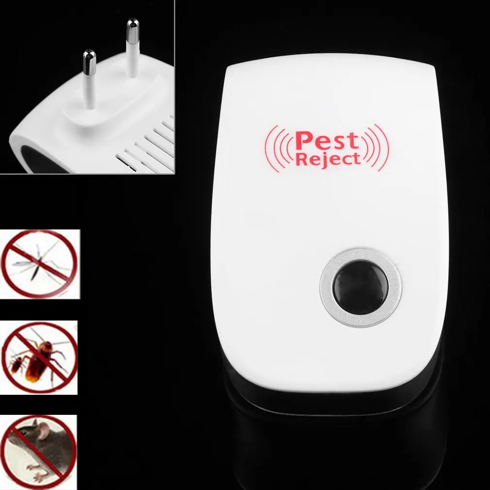 

EU/US Electronic Ultrasonic Anti Mosquito Insect Ultrasonic Pest Repeller Rat Mouse Cockroach Electronic Devices Deworming