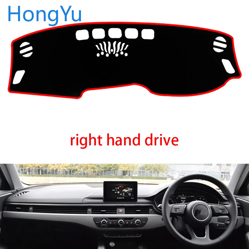 Auto Car Dashboard Cover Dash Mat Board Pad Carpet Dashmat Interior Mats for AUDI A4 A4L 2017- 2019 Right Hand Drive Accessories |
