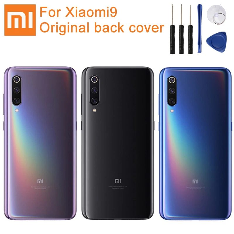 

XIAOMI Original Glass Battery Rear Case For Xiaomi 9 Mi9 Mi 9 M9 Back Battery Cover Phone Battery Backshell Back Cases