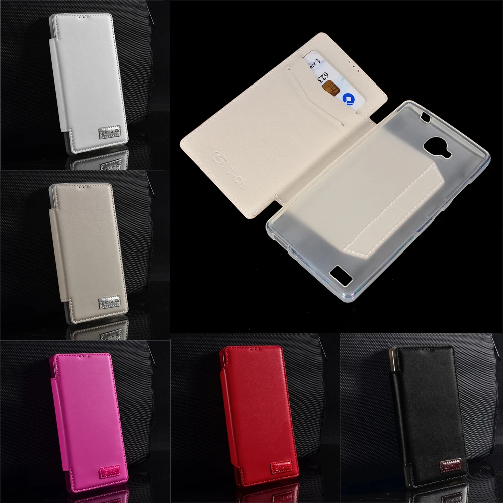 

For Huawei Honor 3C Phone Case TPU Flip Cover Stand Crad PU Leather High Quality Fashion Design Full coverage Free shipping