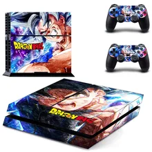 Новая наклейка для PS4 наклейка для консоли playstation 4 и 2 контроллера наклейка для PS4 виниловая наклейка-Dragon Ball Z Super Goku Vegeta