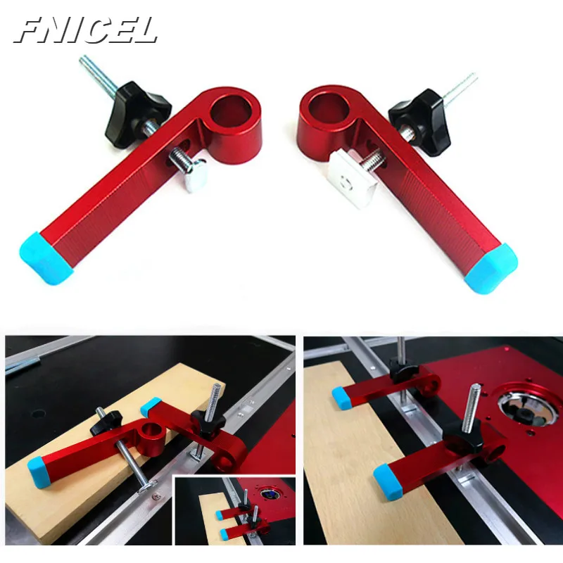 

1Set Universal Clamping Blocks Platen Miter Track Clamping Blocks M8 Screw Woodworking Joint Hand Tools Set