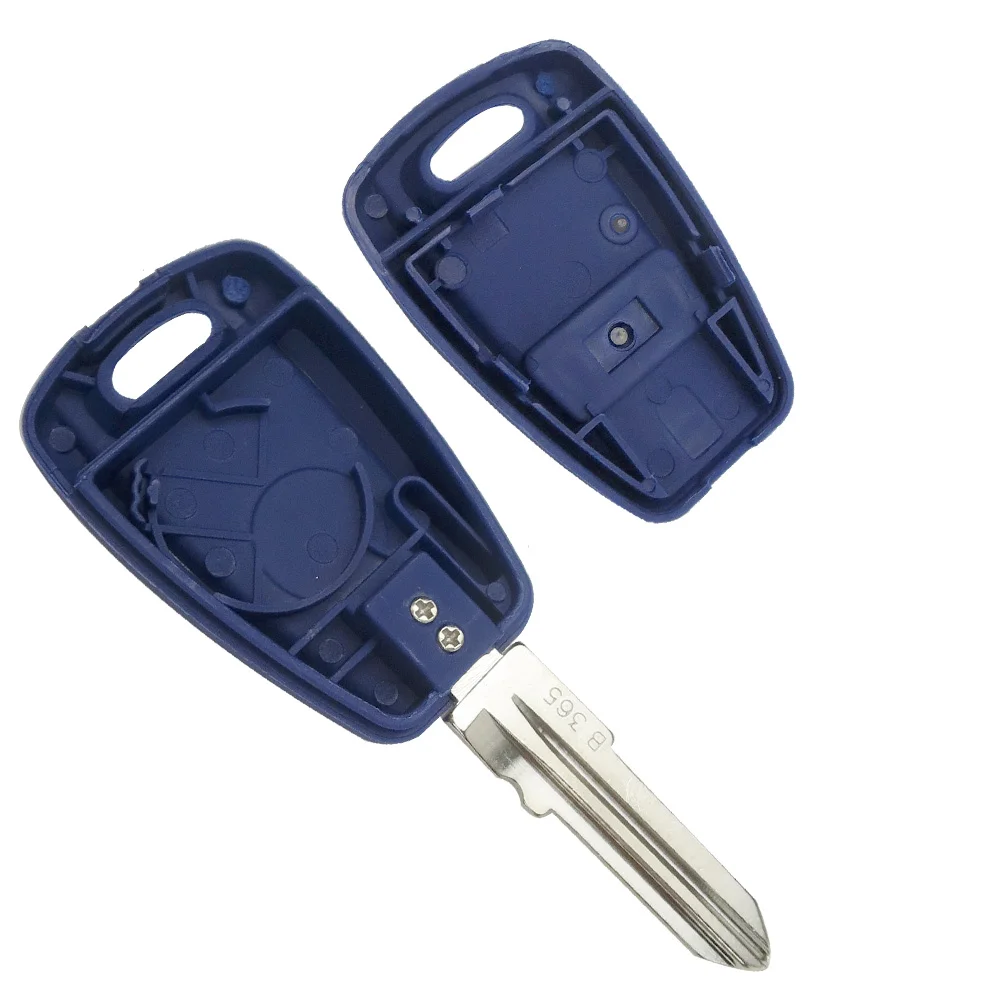 OkeyTech транспондер ключ оболочки Uncut SIP22/GT15R лезвие синий черный авто Обложка чехол для Fiat Punto Doblo Браво Seicento Stilo