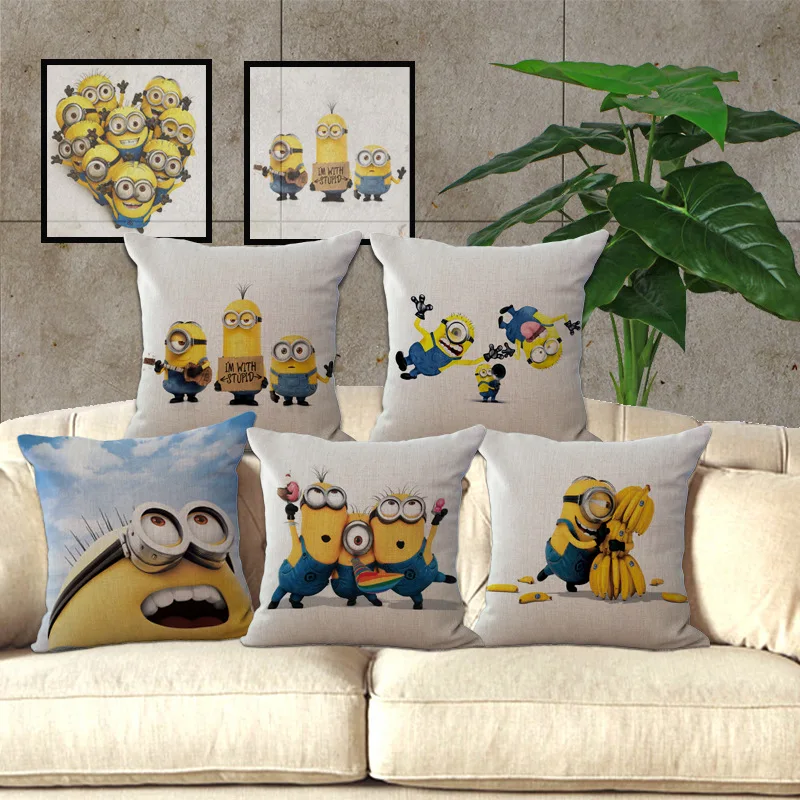 Buy 1 Piece Square 45*45cm Decorative Cartoon Minions