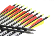 Longbowmaker 12PCS 32 Inches Fiberglass Target Practice Arrows F2YRT2