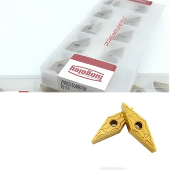 

10pcs VNMG160404 TM T9125 Blade VNMG 160408 Original Tungaloy Tungsten Carbide Insert Lathe Turning Plate Tool