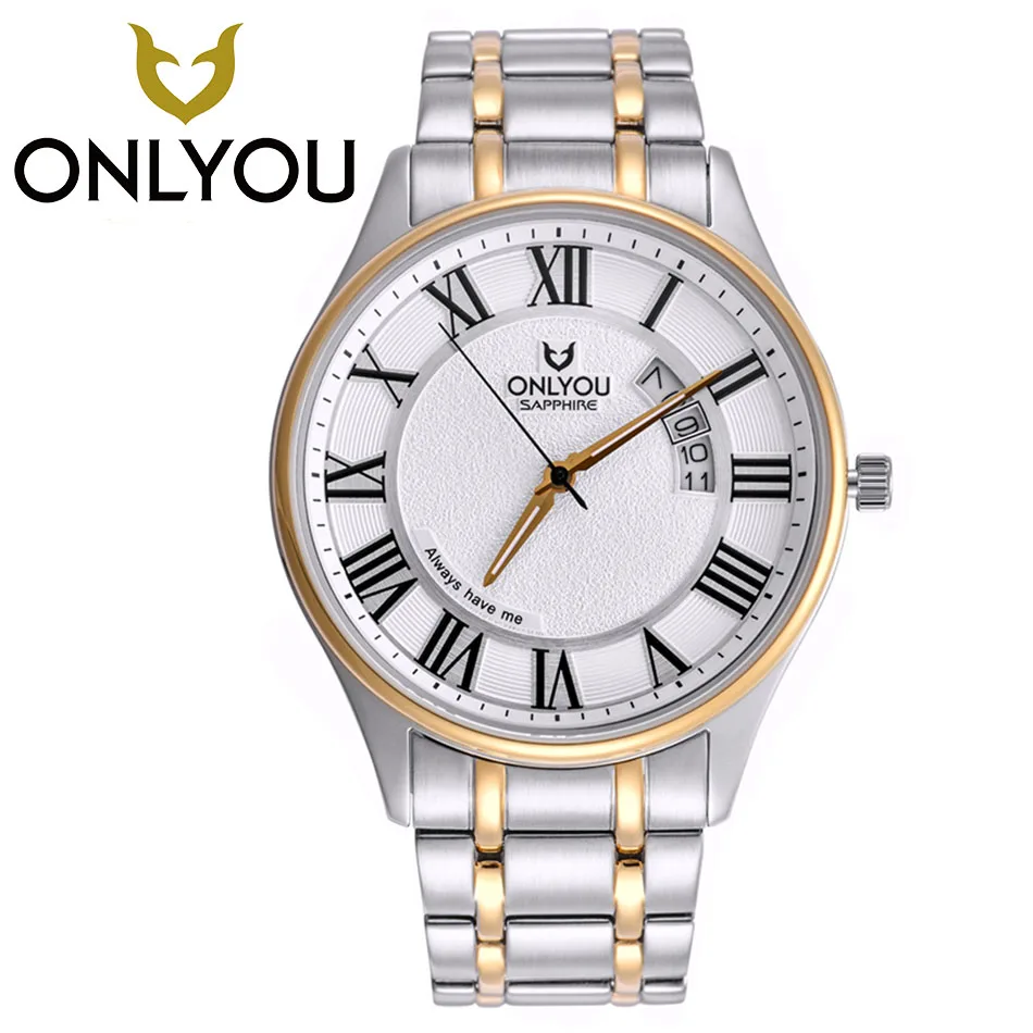 ONLYOU Women's Watches Bracelet Dress Watch Men Business Luxury Sport Stainless Steel Waterproof Watch Mens Top Brand Wristwatch ONLYOU Women's Watches Bracelet Dress Watch Men Business Luxury Sport Stainless Steel Waterproof Watch Mens Top Brand Wristwatch