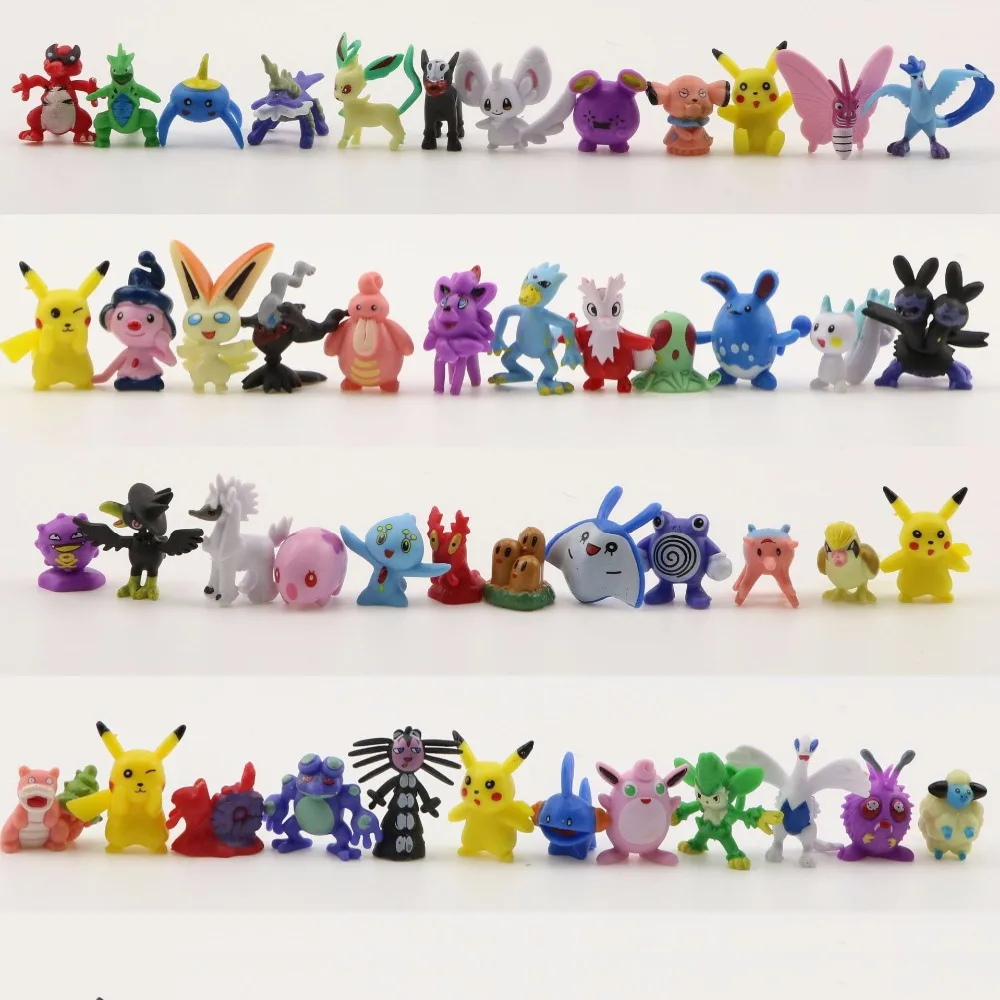 Pokémon Detective Pikachu Random Mini Toy Pearl Squirtle 1/" Figures Set of 24pcs