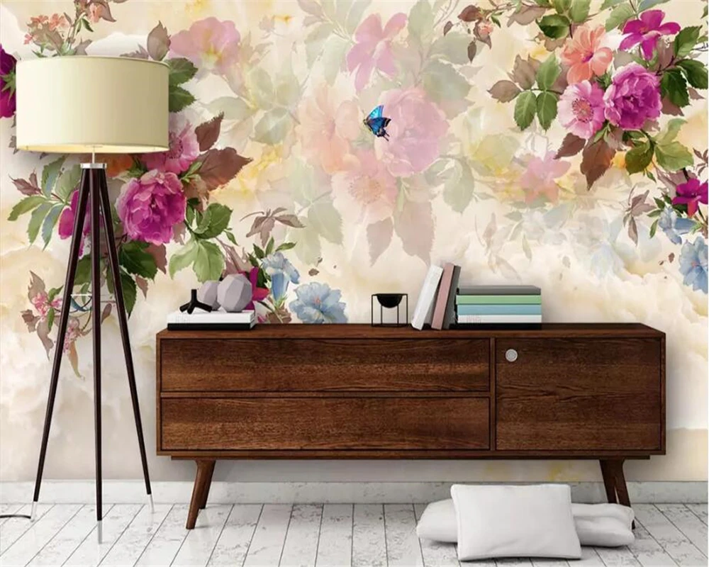 beibehang 3D photo wallpaper marble hand-painted peony flower mural bedroom living room sofa TV background wall 3d wallpaper beibehang 3D photo wallpaper marble hand-painted peony flower mural bedroom living room sofa TV background wall 3d wallpaper