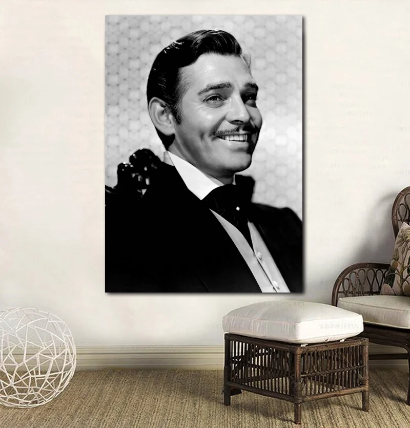 Clark Gable плакат напечатанная Картина на холсте стены книги по искусству домашний Декор без рамки дропшиппинг