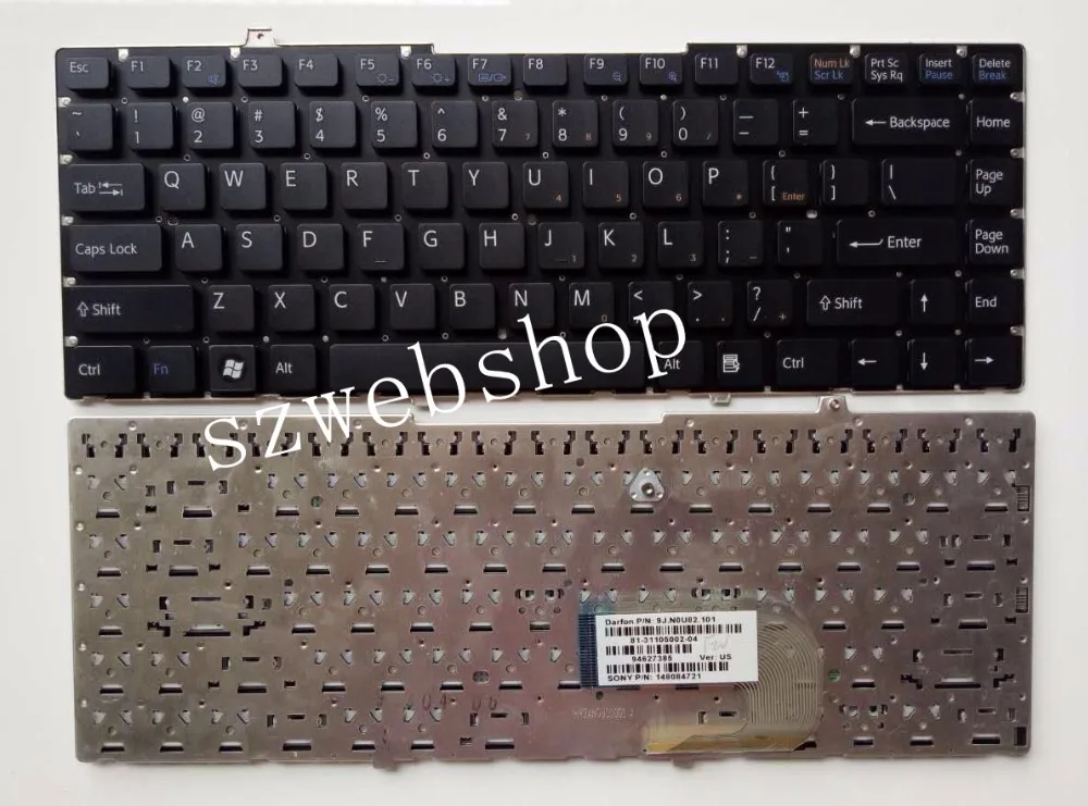 

New for Sony VAIO VGN-FW41M VGN-FW51JF VGN-FW31E GN-FW31J VGN-FW31M VGN-FW56E VGN-FW48E VGN-FW14 VGN-FW15 us keyboard black