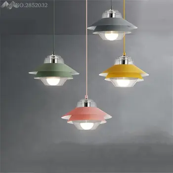 

JW Modern Nordic Colorful Macarons Pendant Lamp Led Pendant Light for Living Room Restaurant Bedroom Bedside Lighting Fixtures