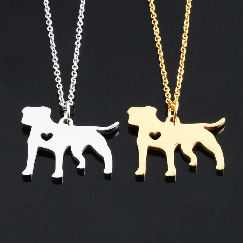 NK-00435-Silver Pit Bull Necklace (1)