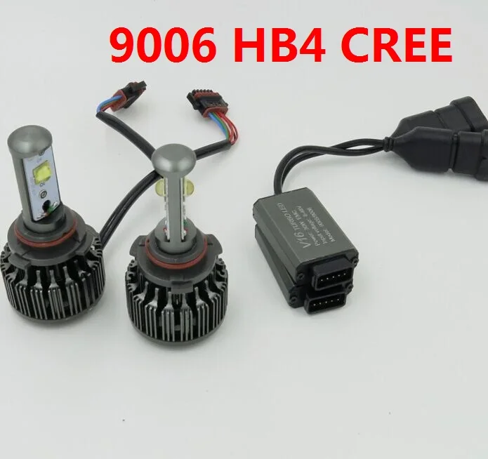 9006 Hb4 V16 Turbo 7200lm Car Led Headlight Conversion Kit White 6000k H1 H3 H4 H7 H11 H13 9004