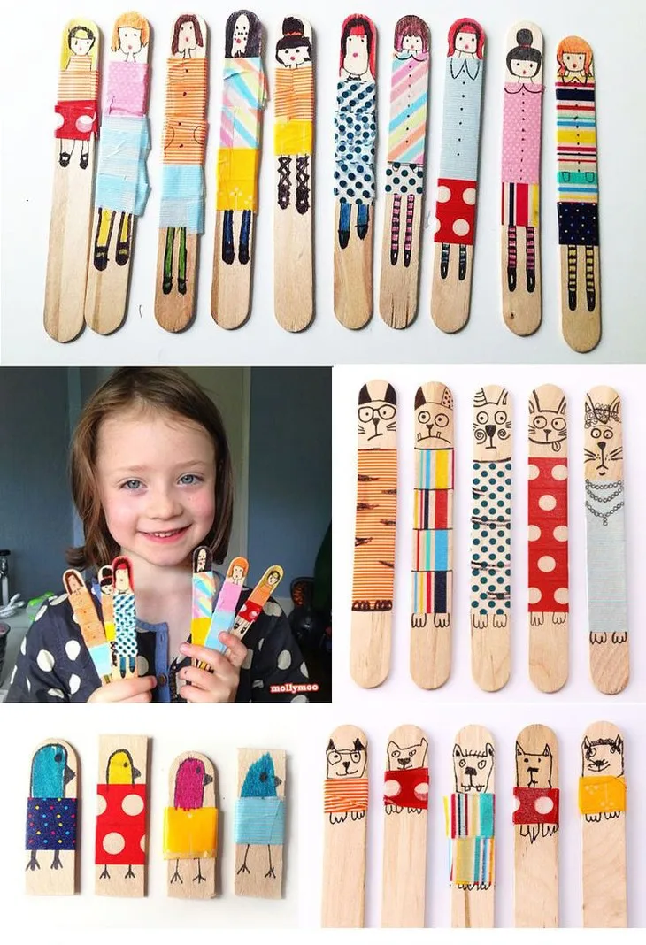 Lucia Crafts, деревянная палочка для мороженого, ложка, держатель для торта, палочки для изготовления, держатель, красочные детские ручные ремесла, художественный инструмент E1304