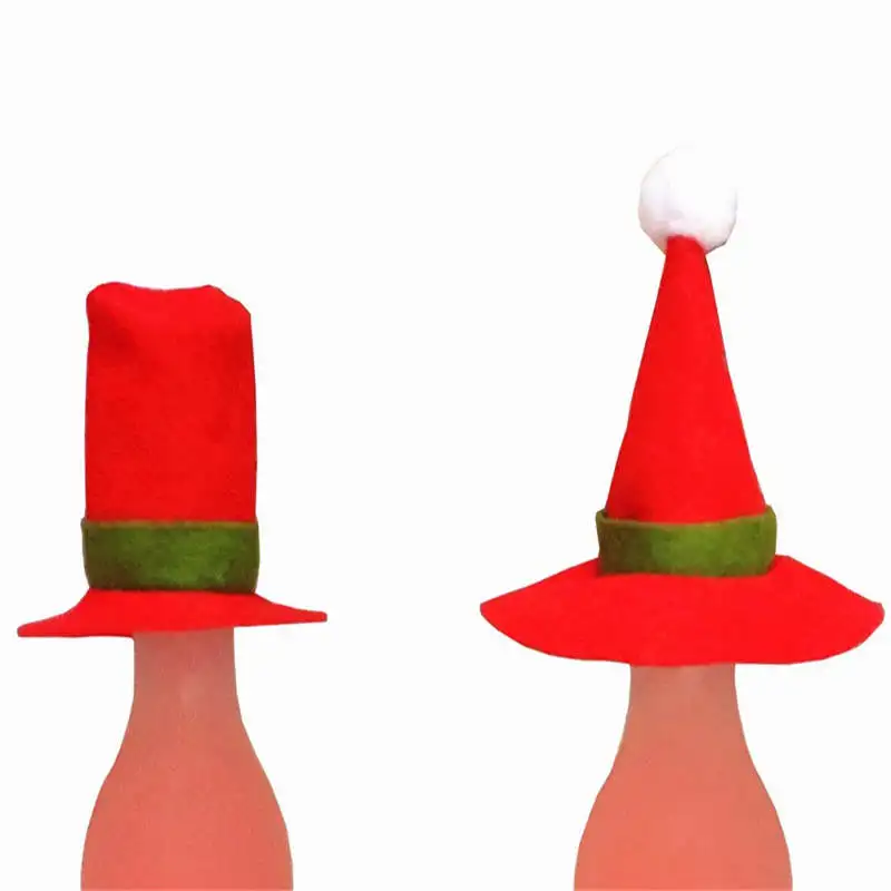 Christmas Wine Bottle sets Candy Sack Santa Socks Stocking Gift Xmas Decor Bags #2n27 (1)